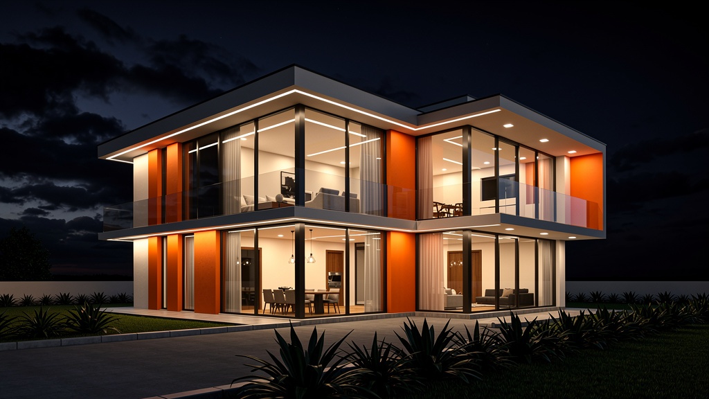 Casa moderna construida con sistema Nova Panel EPS